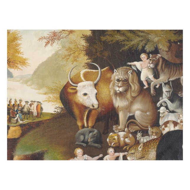 Peaceable Kingdom Animal Hicks Classic Tablecloth (Front (Horizontal))