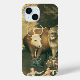 Peaceable Kingdom by Edward Hicks Vintage Folk Art iPhone 15 Case