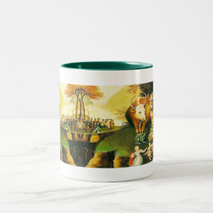 Peaceable Kingdom by Hicks Two-Tone Coffee Mug