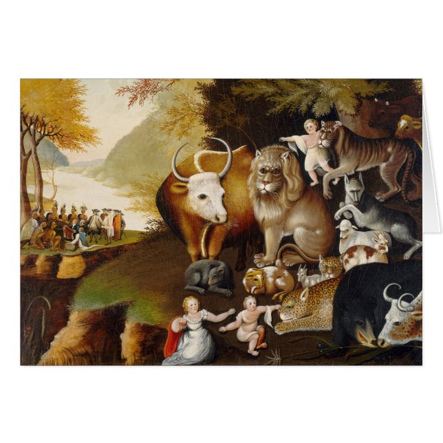 Peaceable Kingdom, c.1834 (oil on canvas) (Front Horizontal)