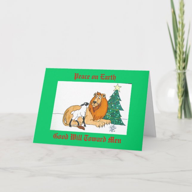 Peaceable Kingdom Holiday Card (Front)