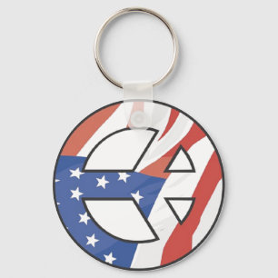 peaceflag key ring