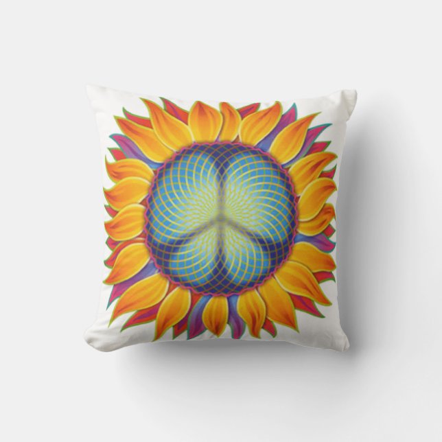 Peaceflower Art Cushion (Front)