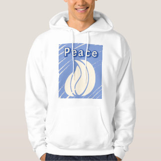 Peaceful Abstract Flame Minimalist Art Hoodie