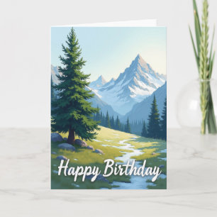 Peaceful Alpine Meadow Card