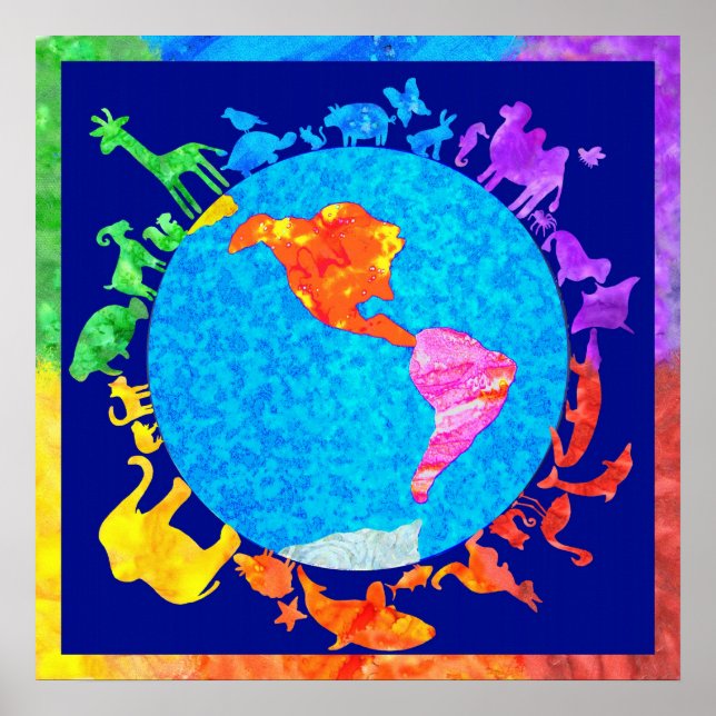 Peaceful Animal Kingdom Poster (Front)