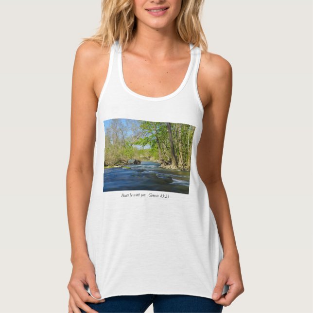 Peaceful At The River Singlet (Front)