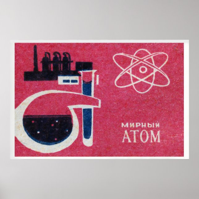 Peaceful Atom Chemistry - Matchbox Print (Front)