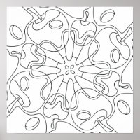 Peaceful Autumn: Abstract Apples Colouring