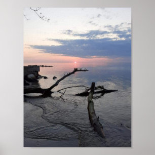 Peaceful Beach Scene Poster