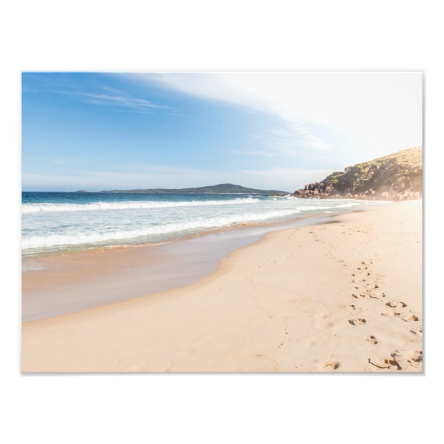 Peaceful beach scene print (Front)