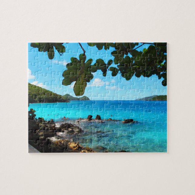 Peaceful Beach St Thomas Jigsaw Puzzle (Horizontal)