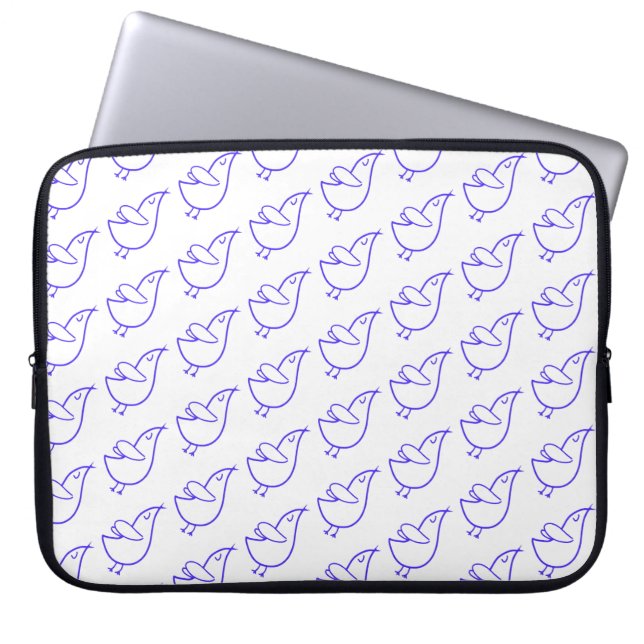 Peaceful Birds Laptop Sleeve (Front)
