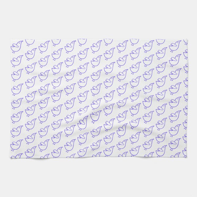 Peaceful Birds Tea Towel (Horizontal)