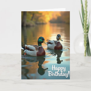 Peaceful Birthday Bird Pair Card
