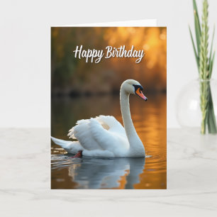 Peaceful Birthday Water Bird Card