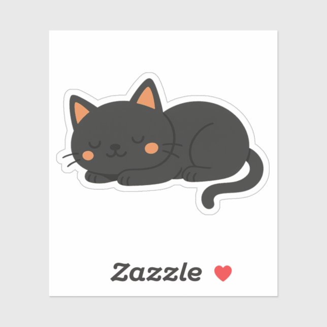 Peaceful Black Cat Nap (Sheet)