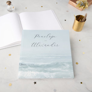 Peaceful Blue Ocean Waves Guest Book
