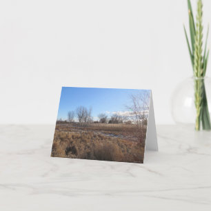 Peaceful Blue Skies - Blank Greeting Card
