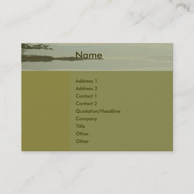 Peaceful Business Card (Front)