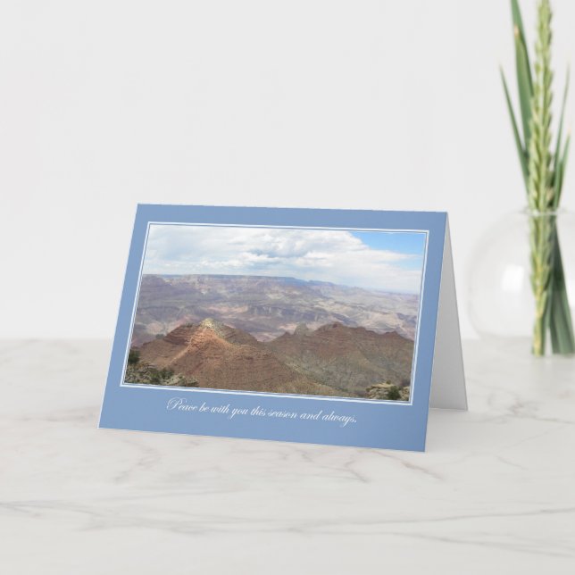 Peaceful Canyon Holiday Card (Front)