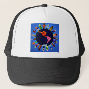Peaceful Children around the World Hat
