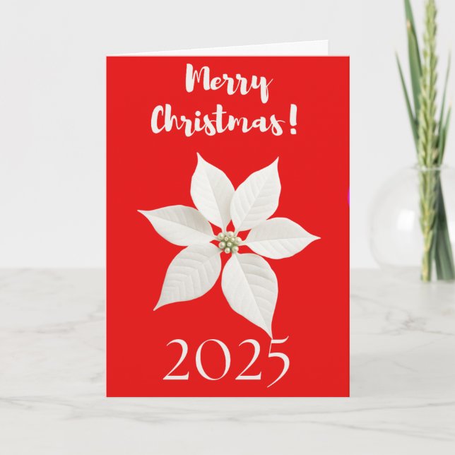 Peaceful Christmas Wishes Greeting Card (Front)