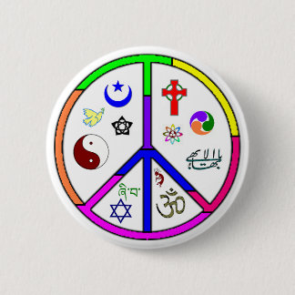 Peaceful Coexistence 6 Cm Round Badge