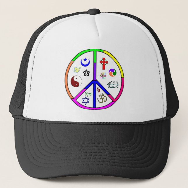 Peaceful Coexistence Trucker Hat (Front)