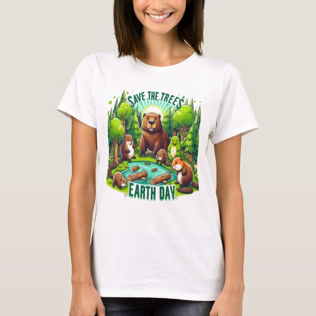 Peaceful Creatures in the Meadow T-Shirt (Front)