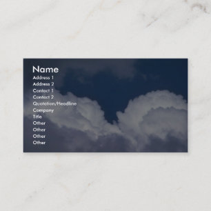 Peaceful Cumulus Business Card