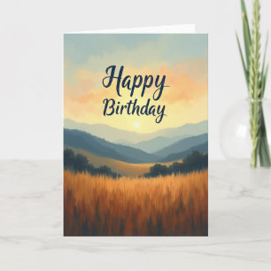 Peaceful Dawn Birthday Card