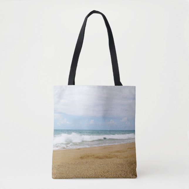 Peaceful Day At The Beach Tote Bag (Front)