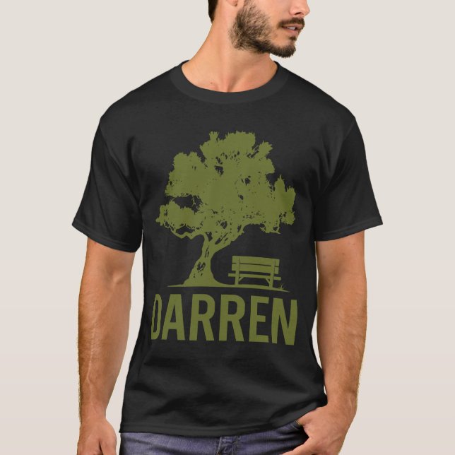 Peaceful Day - Darren Name T-Shirt (Front)