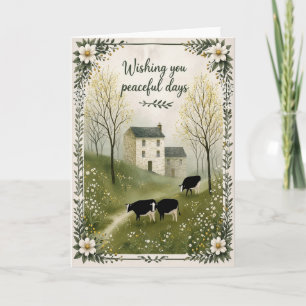 Peaceful Days Farmhouse Boutique Greeting Card