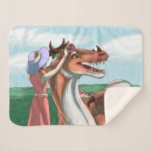 Peaceful Days Sherpa Blanket