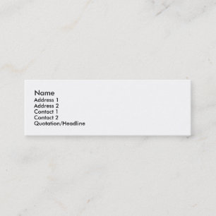 Peaceful Demonstrator Mini Business Card