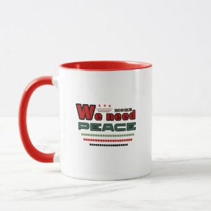 Peaceful design mug