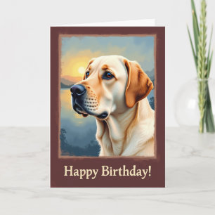 Peaceful Dog Horizon Card