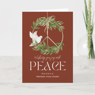 Peaceful Dove Business Holiday Greeting Card