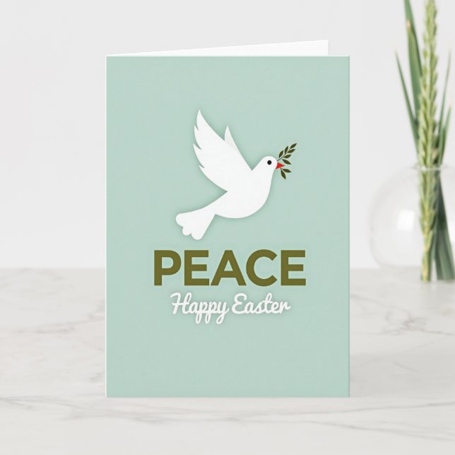 Peaceful Dove Holiday Card (Front)