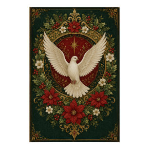 Peaceful Dove Holiday Poster