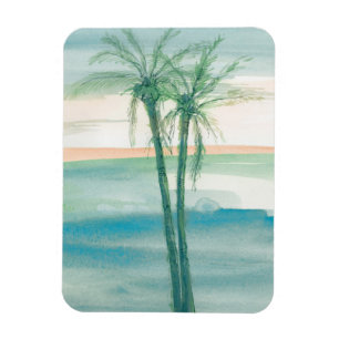 Peaceful Dusk Tropical Magnet
