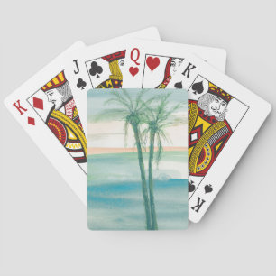 Peaceful Dusk Tropical Playing Cards