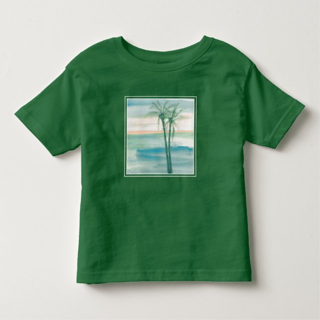 Peaceful Dusk Tropical Toddler T-Shirt (Front)