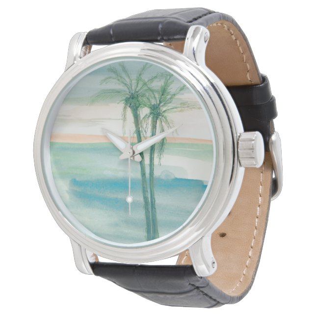 Peaceful Dusk Tropical Watch (Angled)