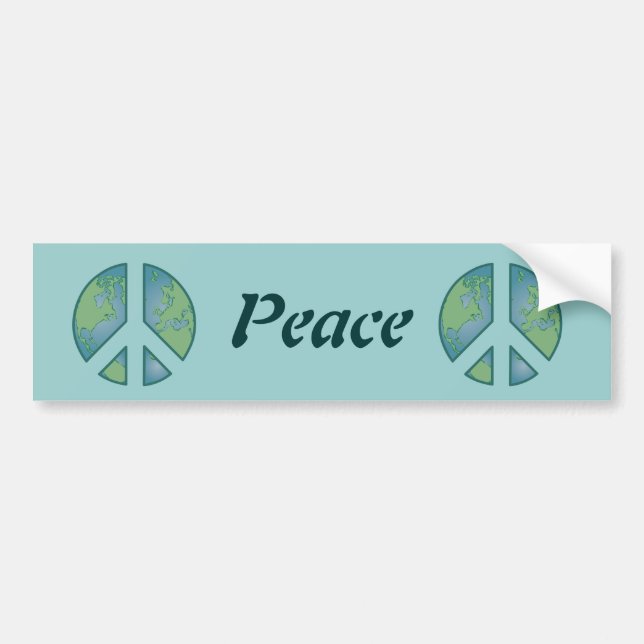 Peaceful Earth Bumper Sticker (Front)
