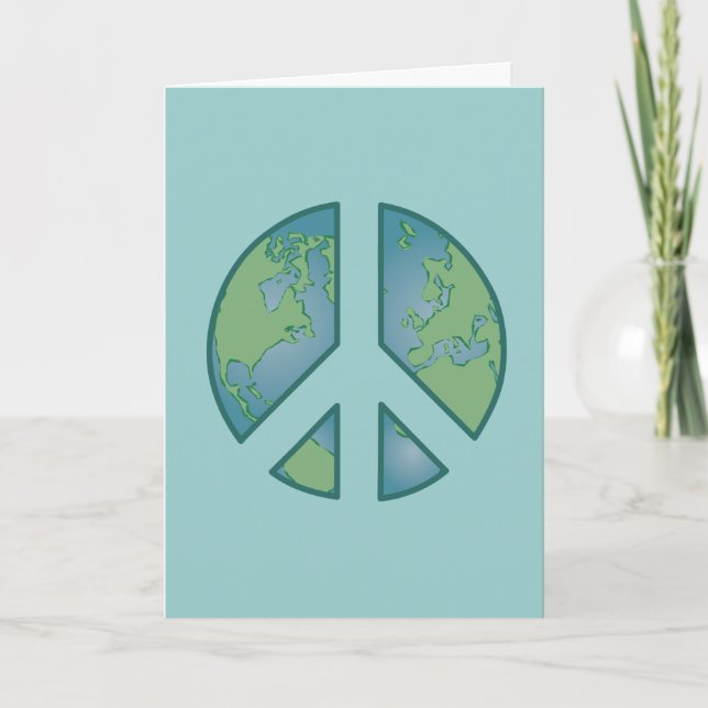 Peaceful Earth Greeting Card- Blank Card (Front)