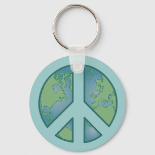 Peaceful Earth Keychain