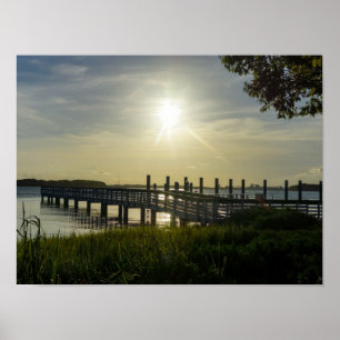 Peaceful Evening At Cooper River Poster